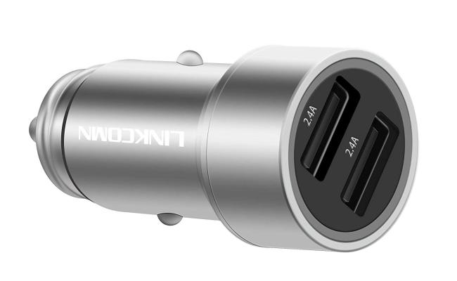 Linkcomn Dual USB Car Charger 3.4A Max Ozuvi